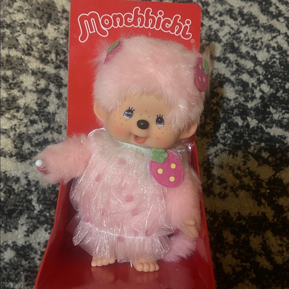 Monchhichi Strawberry Animal Costume Plushie - Picture 3 of 3